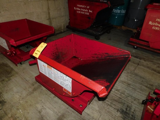 2023 Roura Material Handling Custom 4,000 Lb. Capacity Rolling Self-Dumping Chip Hopper (LOCATED ...