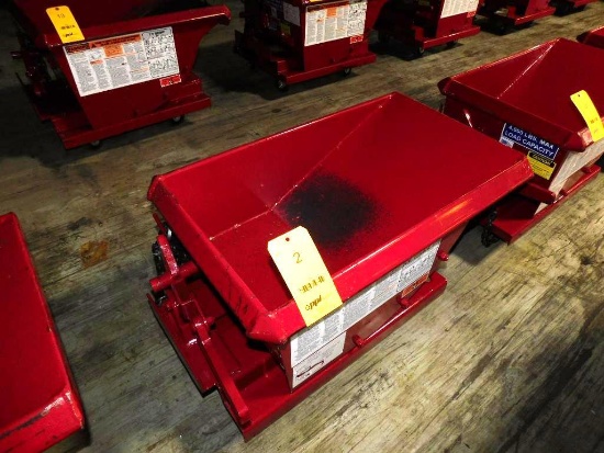 2023 Roura Material Handling Custom 4,000 Lb. Capacity Rolling Self-Dumping Chip Hopper (LOCATED ...