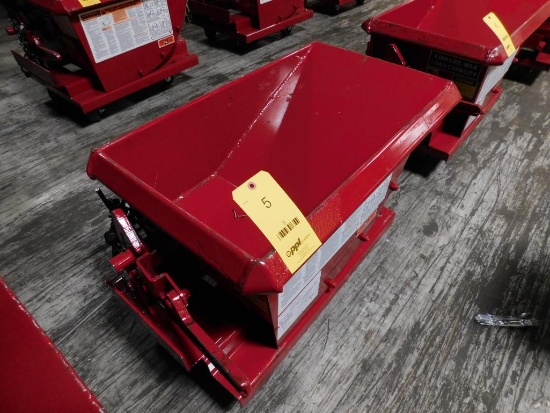 2023 Roura Material Handling Custom 4,000 Lb. Capacity Rolling Self-Dumping Chip Hopper (LOCATED ...
