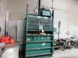 Selco Vertical Baler, Model V5-HD, S/N 059562423 w/Top Mounted Hydraulics (WAS USED FOR CARD BOARD)