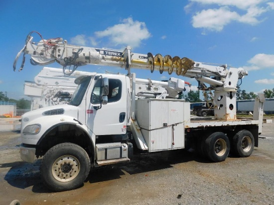 Terex Commander C6060 Derrick Digger, S/N 2151055292 (2015), Rear Mounted on Freightliner M2-106 Day