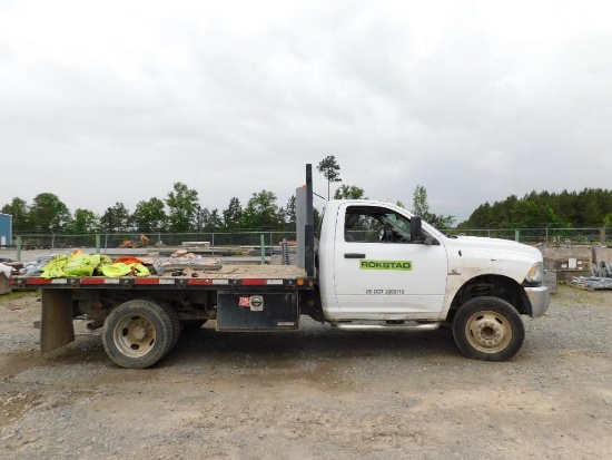 Dodge Ram 2500 Flatbed Truck, VIN: 3C7WRNBL7GG307694, 12' x 101" Bed, Cummins Turbo Diesel Engine,