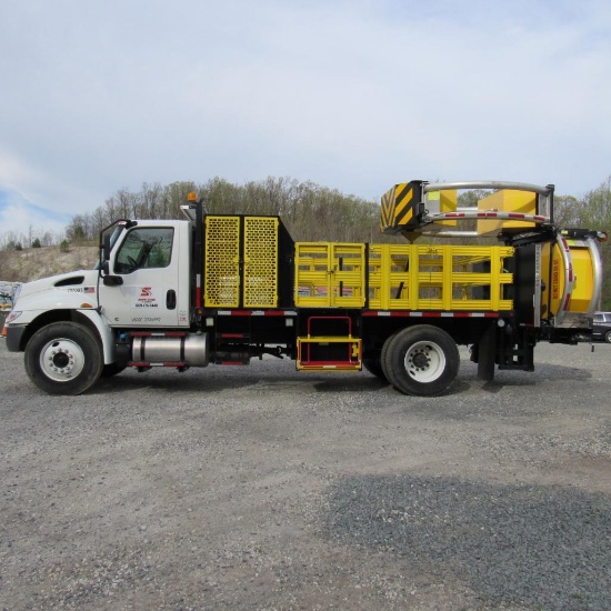 2021 TMA 15' Scorpion Package Truck TMA#M03772, LED Arrow Board Mounted on 2022 International MV607