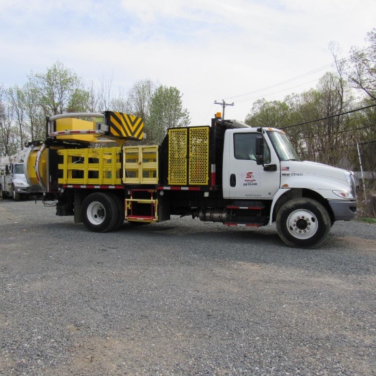 2021 TMA 15' Scorpion Package Truck TMA#M03341, LED Arrow Board Mounted on 2022 International MV607