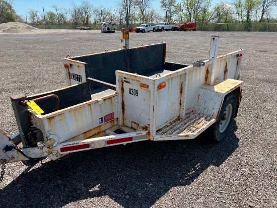 Sauber Mfg. Co. 1555-S Cargo Trailer, VIN: 1F9RC1414KV048309, GVWR: 7,900 Lb. (1989), Asset TR7012