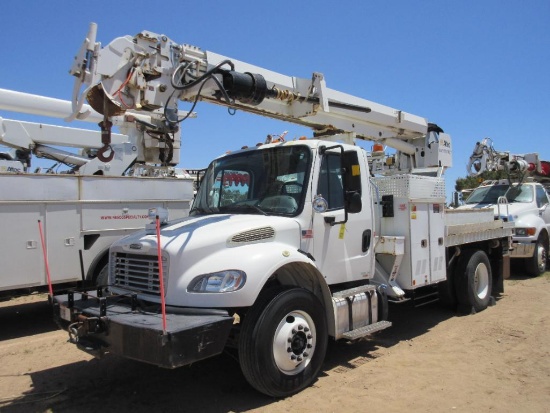 Altec DM47BTR Digger Derrick, S/N 0314DV6269 (2015), Mounted on Freightliner M2-106 4 x 2 Cab and