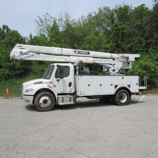 Terex HI-Ranger HRX-55, 55' 2-Man Bucket Aerial Boom, S/N 2140951533, Front & Rear A-Frame