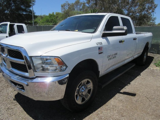 2018 Dodge Ram 2500 Pickup Truck w/Mega Cab, VIN: 3C6UR5HJ2JG390184, V8, 5.4L Hemi, Auto Trans, 4X4,