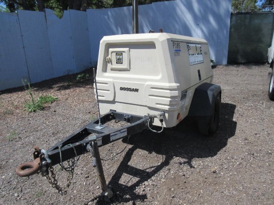 2014 Doosan P185WJD-FX-T, VIN:460726UAYF05, Mobile Air Compressor, Trailer Mounted, 1,883 Miles