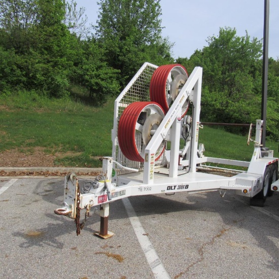 Hogg & Davis OLT38B Overhead Line Tensioner, 3,000 Tensioning Lbs.Capacity, 8,000 Lbs. Reel