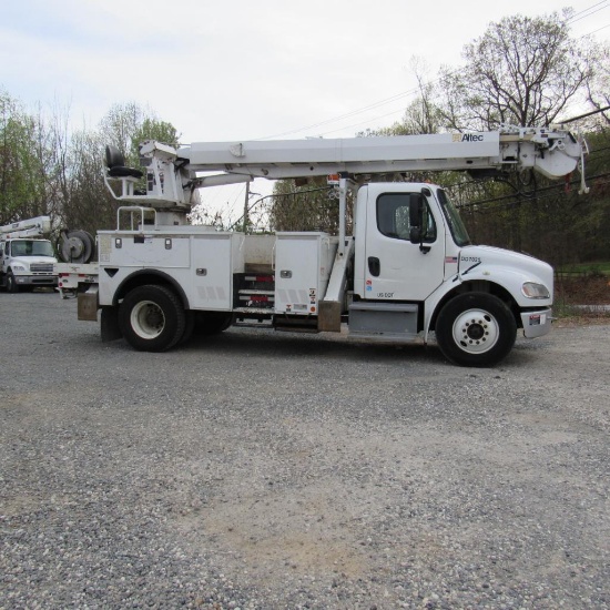 Altec DM47BT-R Rear Mounted Digger Derrick, S/N 0814FR1362, 15,000 Lb. Winch, 18" Auger, Front &