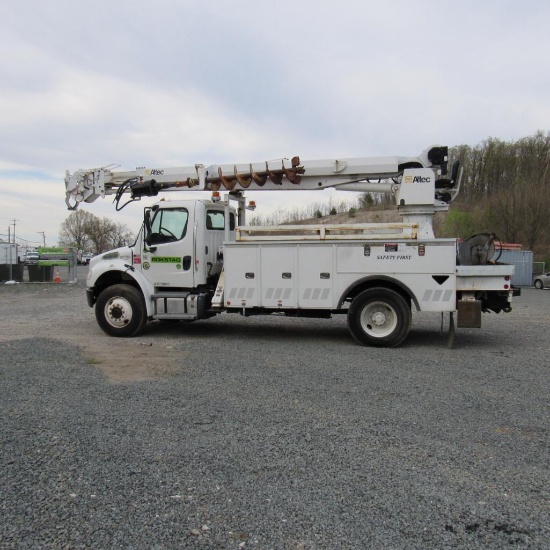 Altec DM47BT-R Rear Mounted Digger Derrick, S/N 0114FB1062, 15,000 Lb. Winch, 18" Auger (2014),