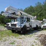 Altec AA755, 55' Rear Mounted 1-Man Bucket Aerial Boom, S/N 0513BZ7353, Front & Rear A-Frame