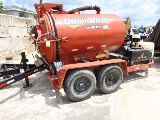 2022 Ditch Witch MV-800 Vacuum Excavator, 31 HP B&S Gas Engine, 800 Gal Spoils Tank, Charles Machine
