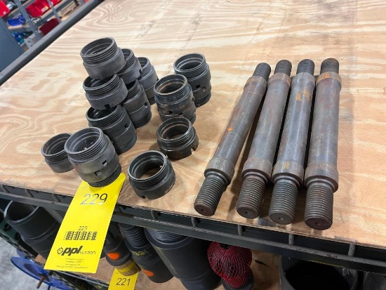 LOT: Freedom - (6) 3.75" Upper Lock Rings, (12) 3.75" Lower Lock Rings, (4) Catch Rods (SUBJECT TO