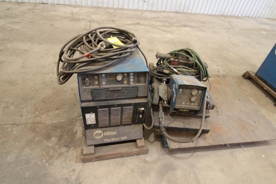 Welding Power Source, Miller Pipeworx 400, 36 V, 400 Amps @ 100% Duty Cycle, S/N MJ424001V, W/