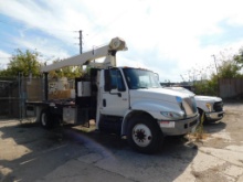 International 4300 Boom Truck, VIN: 1HTMMAAN82H522551, DT466 Diesel Engine, Eaton Fuller Synchro-6