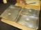 4 Stainless Steel Steam Table Food Pans w/Covers (4
