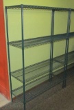 4 - Shelf Metal Green Rack unit 1