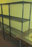 4 - Shelf Metal Green Rack unit 2