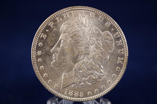 1885-p Morgan Silver Dollar