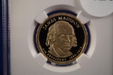 NGC Fourth President James Madison 2007-s 1$ PF 70 Ultra Cameo