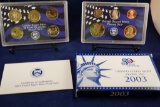 2003 United States Mint Proof Set, with box and COA