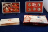 2002 United States Mint Silver Proof Set, with box and COA