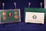 1994 United States Mint Proof Set, with box and COA