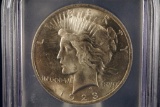ICG 1923-p Peace Silver Dollar