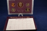 1986 United States Mint Proof Set with box and COA