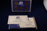 2002 United States Mint 50 State Quarters Proof Set with box and COA