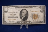 $10 FRBN Minneapolis 1929, SN I00038118A, VF