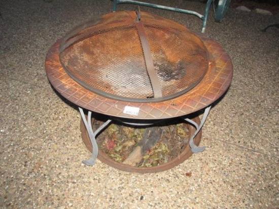 FIRE PIT 30'' DIAMATER (NOTE: HOLE IN BOTTOM)