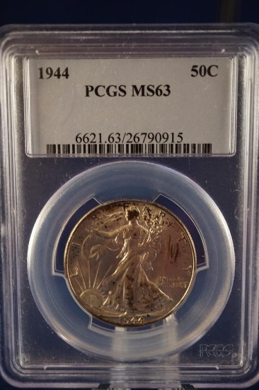 PCGS 1944 Walking Liberty Half Dollar MS63