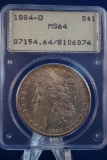 PCGS 1884-o Morgan Dollar $1 Graded MS62 PL by PCGS (fc), one of PCGS's early 