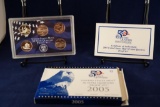2005 United States Mint 50 State Quarters Proof Set, with box and COA
