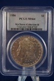 PCGS 1886-p Morgan Silver Dollar, from the McClaren hoard, McClaren Collection II, MS64