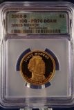 ICG 2008-S James Monroe 1$ PR70 DCAM
