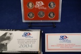 2004 United States Mint 50 State Quarters Silver Proof Set, with box and COA