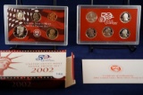 2002 United States Mint Silver Proof Set with box and COA
