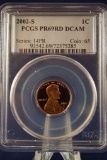 PCGS 2002-s 1C PR69RD DCAM