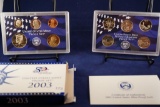 2003 United States Mint Proof Set with box and COA