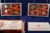 2004 United States Mint Silver Proof Set with box and COA