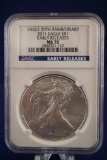 NGC 2011 Silver Eagle 25th Anniversary $1 Early Releases MS 70