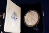 2000-p American Eagle One Ounce Proof Silver Bullion Coin, with box and COA