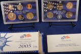 2005 United States Mint Proof Set with box and COA