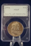 PCGS 1956-p Franklin 50C Graded MS65 by PCGS (fc), one of PCGS's early 