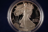 1987-S United States Mint American Eagle One Ounce Proof Silver Bullion Coin with box and COA
