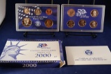 2000 United States Mint Proof Set with box and COA